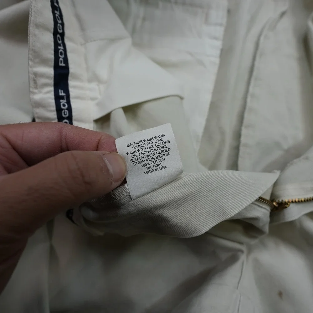 Polo Ralph Lauren Classic fit pants chino‎ golf 33x34 khaki vintage Made in USA